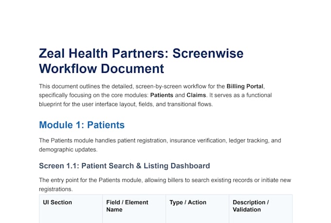 write functional flow and requirements documents